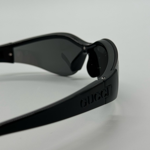 NEW GUCCI GG1651S 001 MASK HALF RIM BLACK WOMEN SUNGLASSES GUCCI - Picture 8 of 15